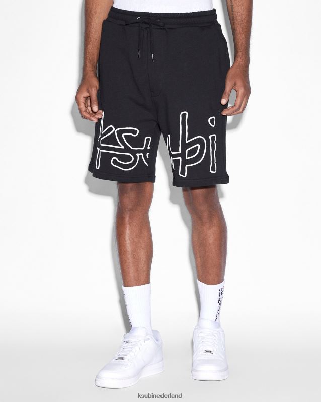 Ksubi mannelijk 4x4 trak kort uit 1999 XT0TV403 kleding pikzwart