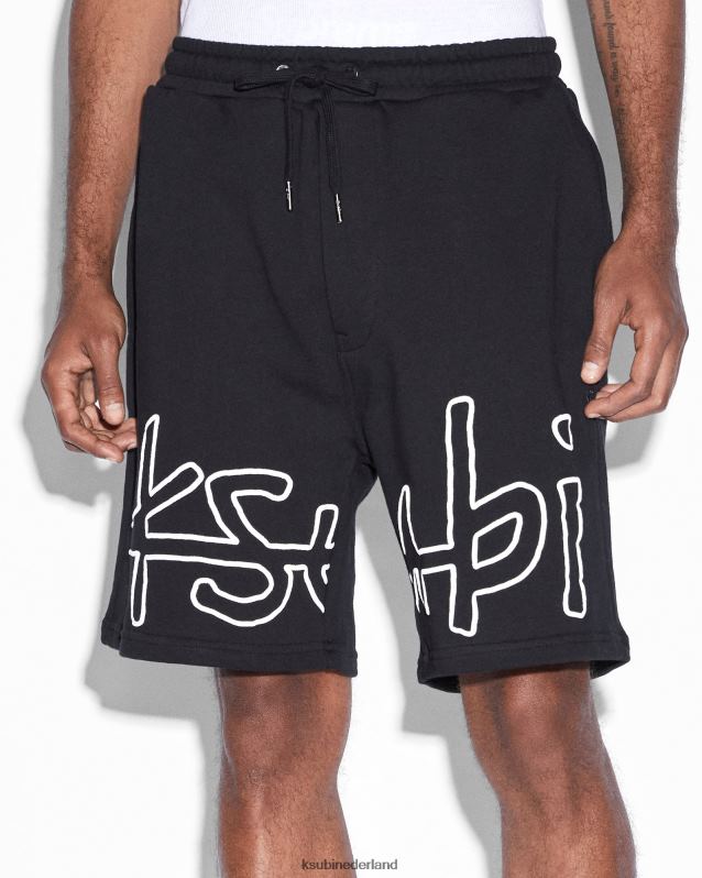 Ksubi mannelijk 4x4 trak kort uit 1999 XT0TV403 kleding pikzwart