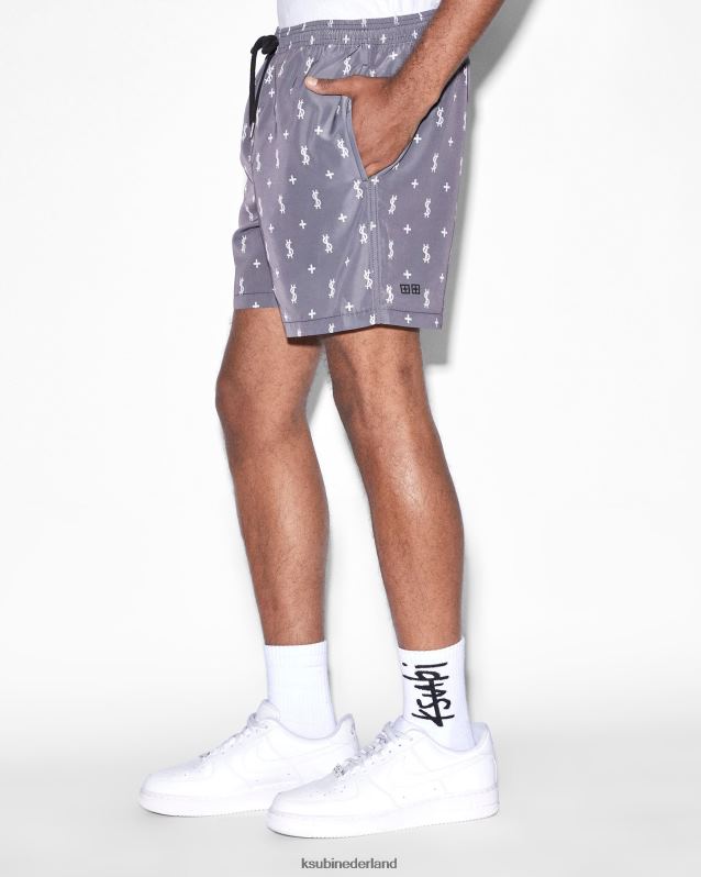 Ksubi mannelijk allstar boardshort XT0TV463 kleding zwart
