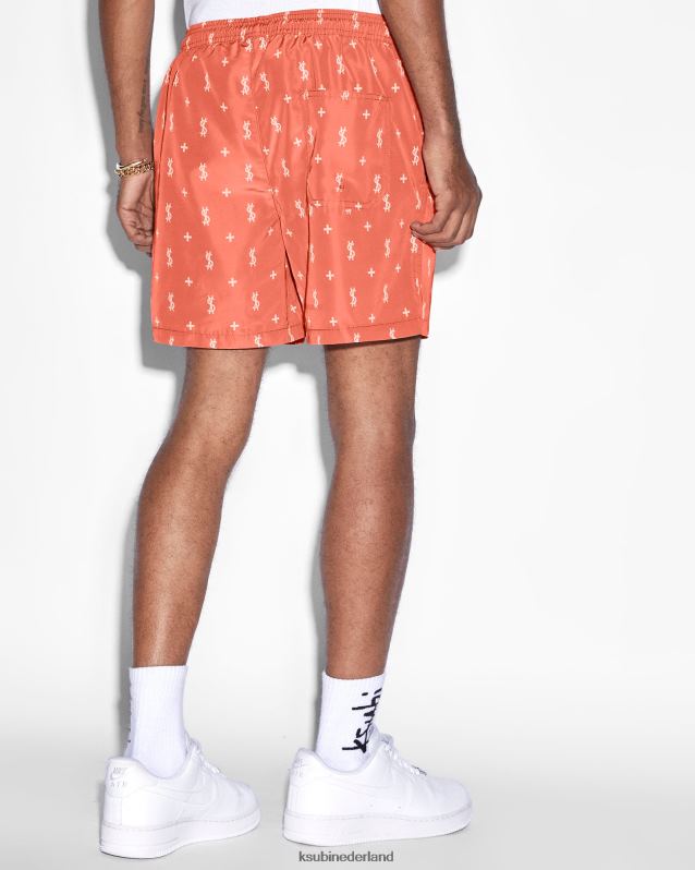Ksubi mannelijk allstar boardshort zaklamp XT0TV319 kleding oranje