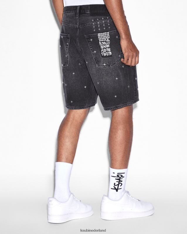 Ksubi mannelijk anti-kort XT0TV313 kleding zwart