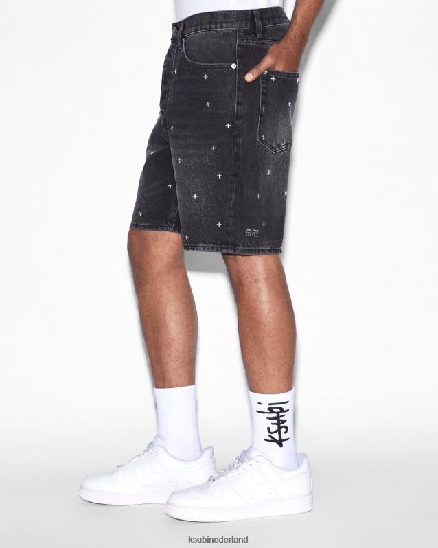 Ksubi mannelijk anti-kort XT0TV313 kleding zwart