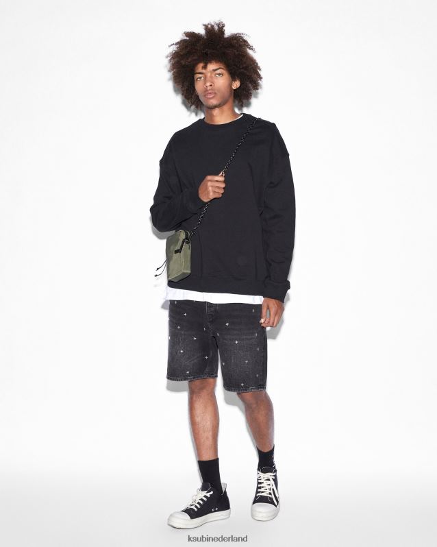 Ksubi mannelijk anti-kort XT0TV313 kleding zwart