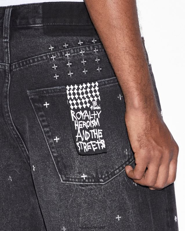 Ksubi mannelijk anti-kort XT0TV313 kleding zwart