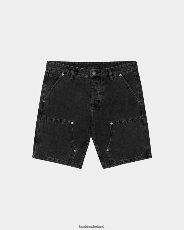 Ksubi mannelijk exploitant kort XT0TV489 kleding grijs vervagen