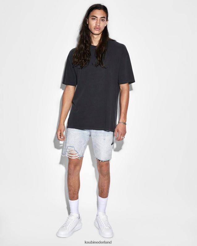 Ksubi mannelijk helikopter korte karma vernield XT0TV400 kleding blauw