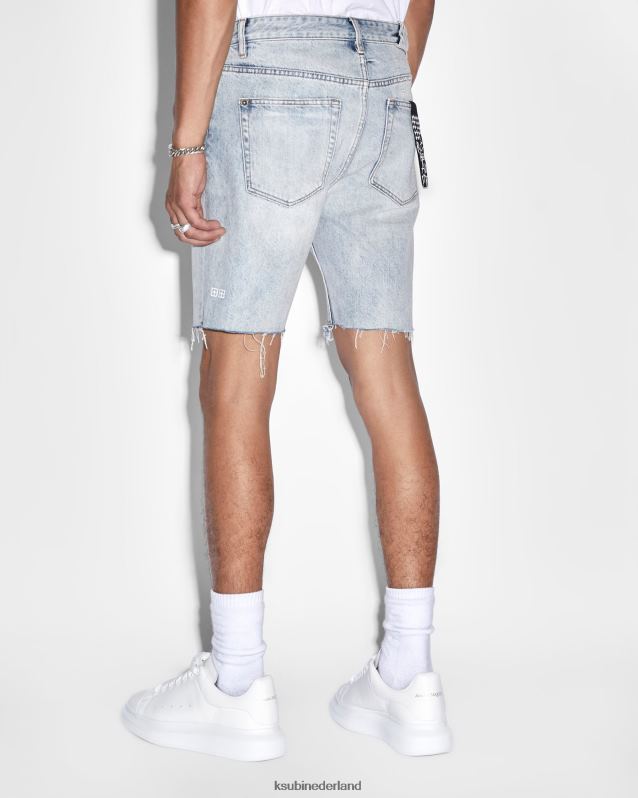 Ksubi mannelijk helikopter korte karma vernield XT0TV400 kleding blauw