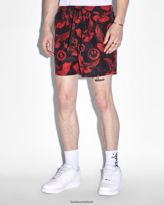 Ksubi mannelijk vlucht boardshort XT0TV464 kleding zwart