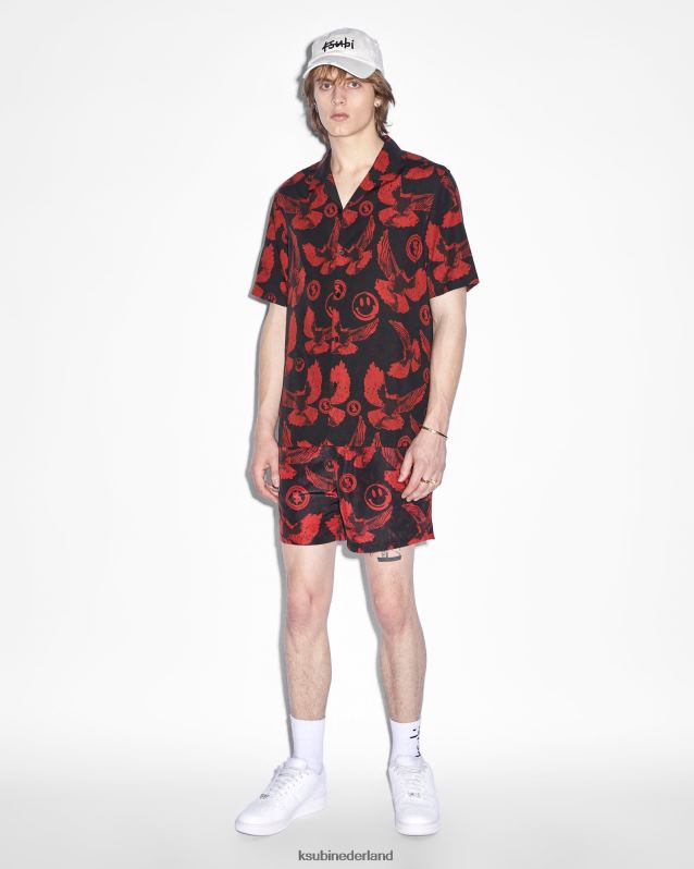 Ksubi mannelijk vlucht boardshort XT0TV464 kleding zwart