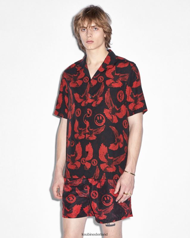 Ksubi mannelijk vlucht boardshort XT0TV464 kleding zwart