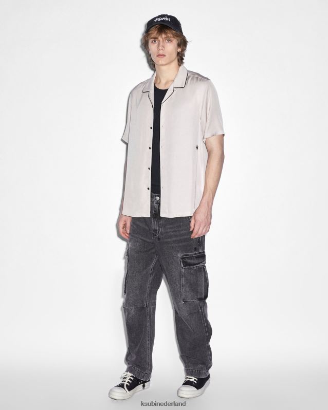 Ksubi mannelijk SS-shirt uit de binnenstad uit 1999 XT0TV334 kleding grijs