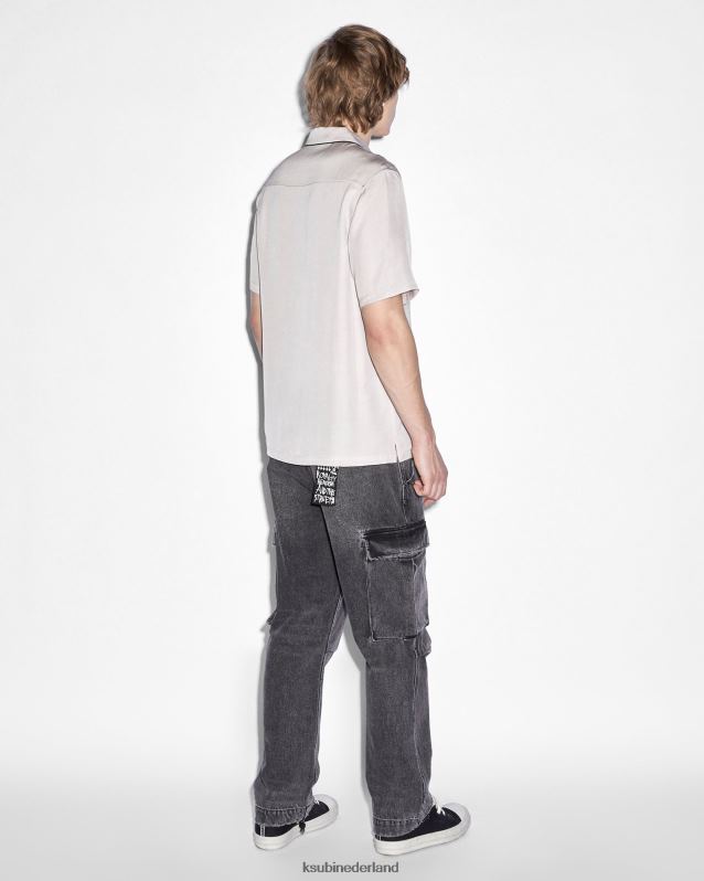 Ksubi mannelijk SS-shirt uit de binnenstad uit 1999 XT0TV334 kleding grijs