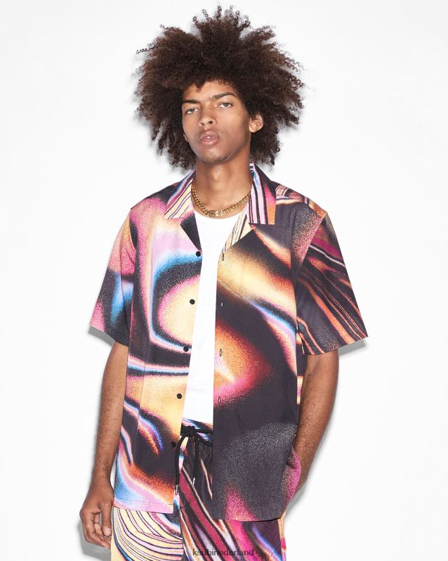Ksubi mannelijk mind state resort ss-shirt XT0TV415 kleding afdrukken