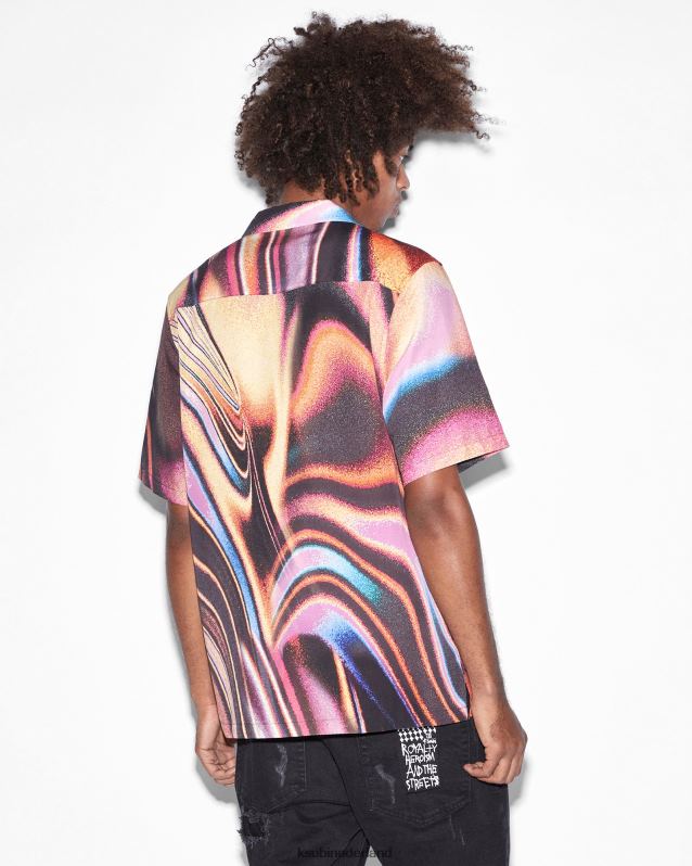 Ksubi mannelijk mind state resort ss-shirt XT0TV415 kleding afdrukken