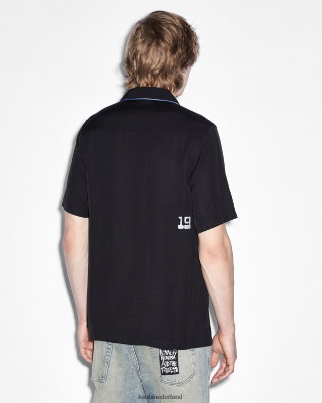 Ksubi mannelijk zine resort ss-shirt XT0TV455 kleding zwart