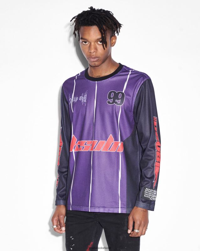 Ksubi mannelijk zo snel mogelijk Tyy Moto Jersey XT0TV404 kleding paars