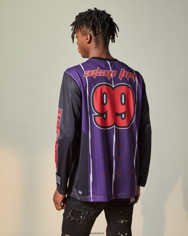 Ksubi mannelijk zo snel mogelijk Tyy Moto Jersey XT0TV404 kleding paars