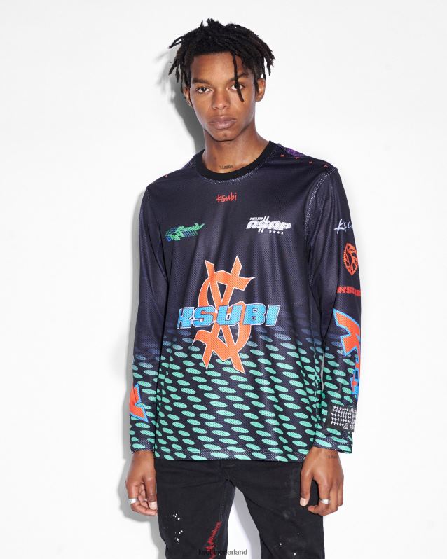 Ksubi mannelijk zo snel mogelijk Tyy Moto Jersey XT0TV488 kleding zwart