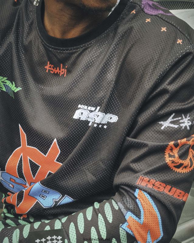 Ksubi mannelijk zo snel mogelijk Tyy Moto Jersey XT0TV488 kleding zwart