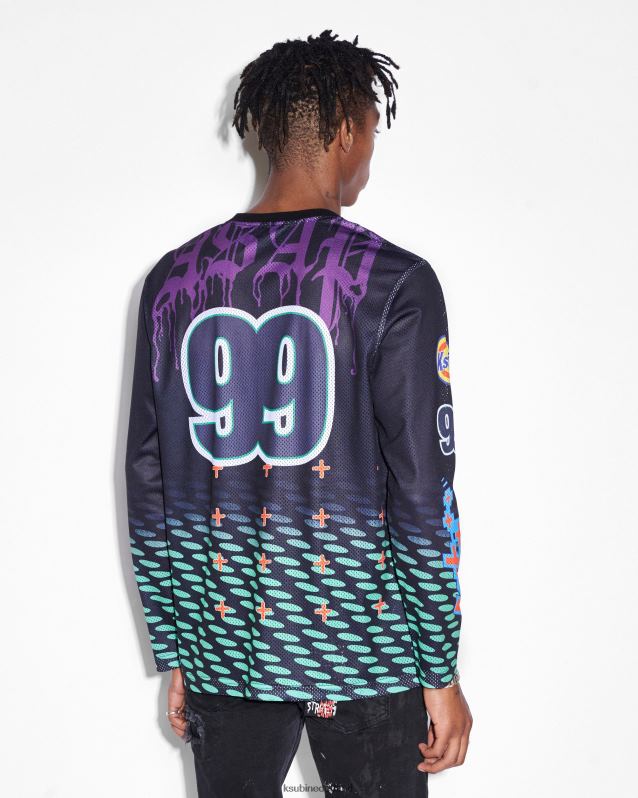 Ksubi mannelijk zo snel mogelijk Tyy Moto Jersey XT0TV488 kleding zwart