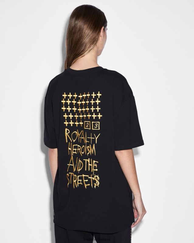Ksubi mannelijk 23 Biggie RVS T-shirt XT0TV188 kleding pikzwart