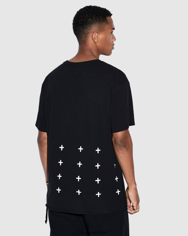 Ksubi mannelijk 4 x 4 Biggie RVS T-shirt XT0TV332 kleding pikzwart