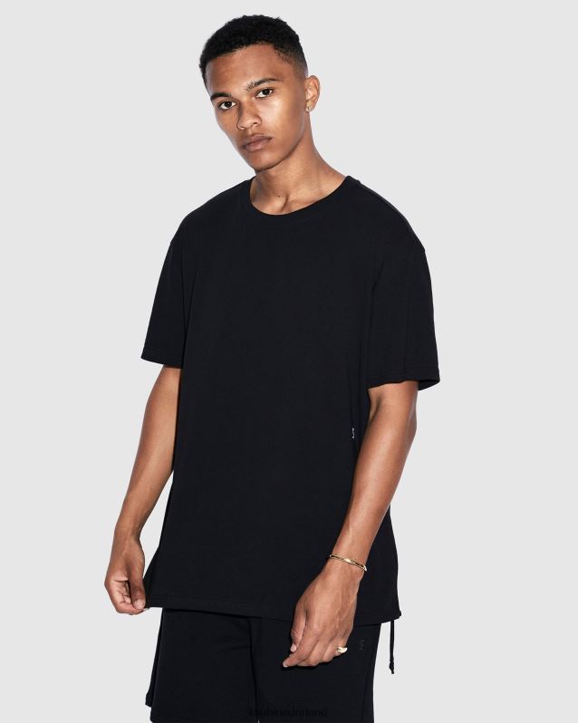 Ksubi mannelijk 4 x 4 Biggie RVS T-shirt XT0TV332 kleding pikzwart