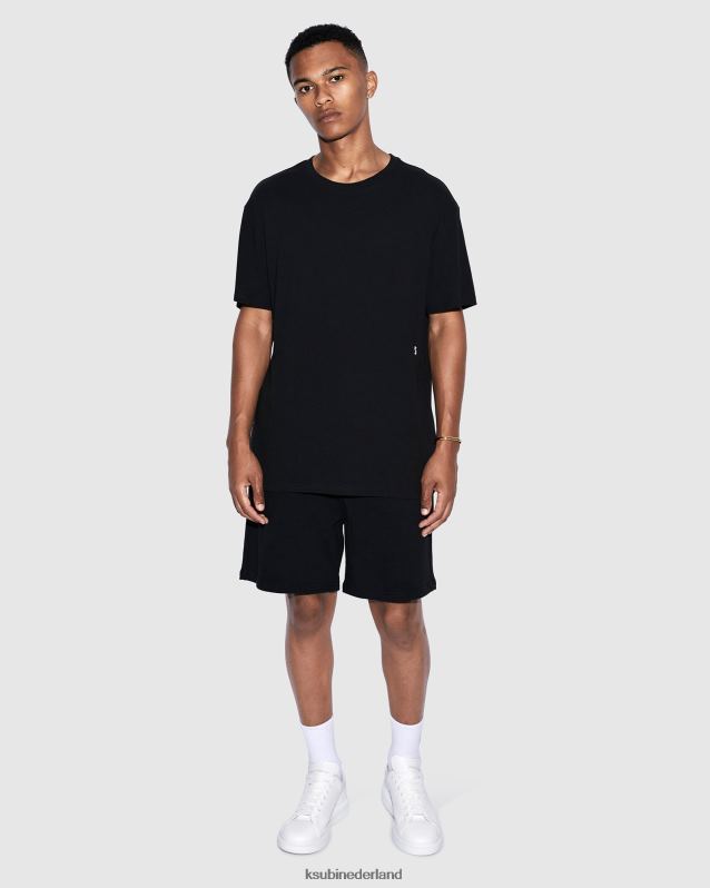 Ksubi mannelijk 4 x 4 Biggie RVS T-shirt XT0TV332 kleding pikzwart