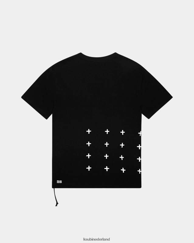 Ksubi mannelijk 4 x 4 Biggie RVS T-shirt XT0TV332 kleding pikzwart