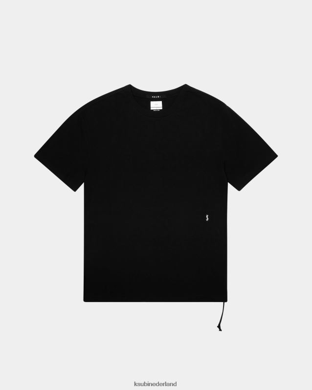 Ksubi mannelijk 4 x 4 Biggie RVS T-shirt XT0TV332 kleding pikzwart
