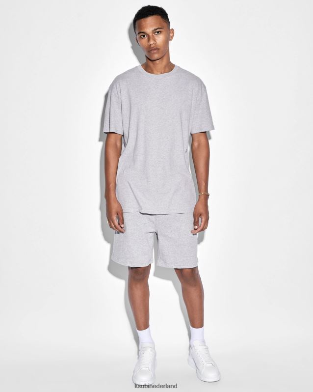 Ksubi mannelijk 4 x 4 Biggie RVS T-shirt XT0TV383 kleding grijs