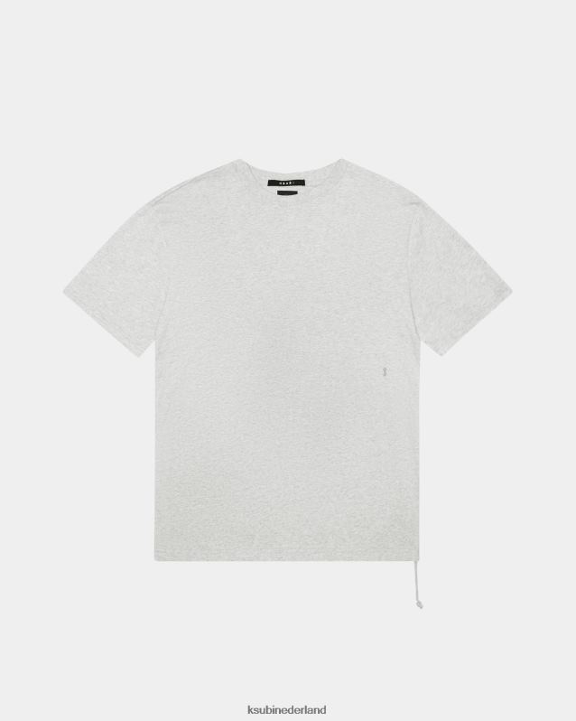 Ksubi mannelijk 4 x 4 Biggie RVS T-shirt XT0TV383 kleding grijs