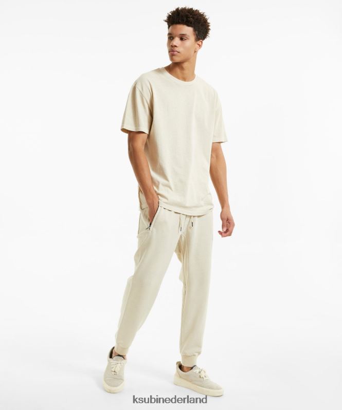 Ksubi mannelijk 4 x 4 Biggie RVS T-shirt XT0TV401 kleding woestijn bruin