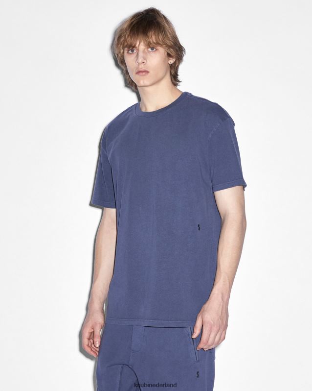 Ksubi mannelijk 4x4 Biggie RVS T-shirt diep XT0TV391 kleding Diepblauw