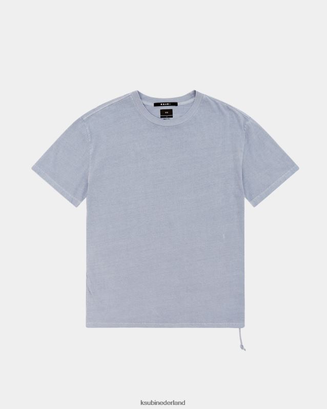 Ksubi mannelijk 4x4 Biggie SS T-shirt Storm XT0TV423 kleding blauw
