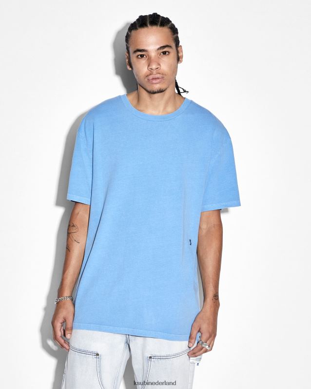 Ksubi mannelijk 4x4 biggie ss tee-meer XT0TV436 kleding blauw