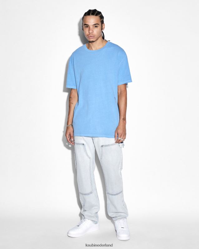 Ksubi mannelijk 4x4 biggie ss tee-meer XT0TV436 kleding blauw