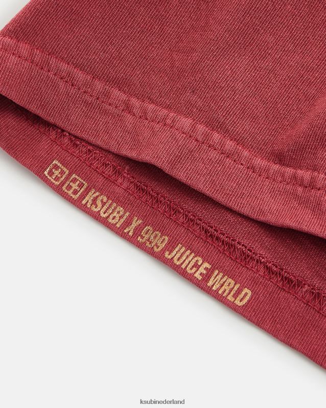 Ksubi mannelijk 999 schedel kash ss tee bloed XT0TV192 kleding rood