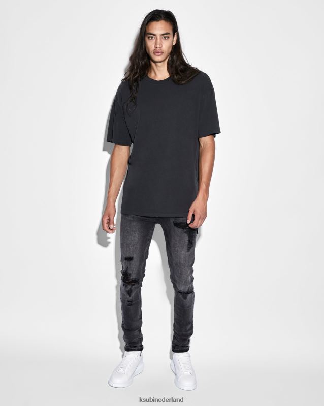 Ksubi mannelijk Biggie SS-T-shirt XT0TV384 kleding zwart