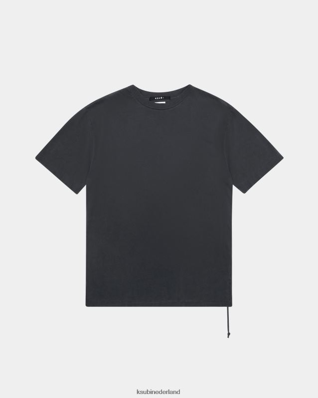 Ksubi mannelijk Biggie SS-T-shirt XT0TV384 kleding zwart