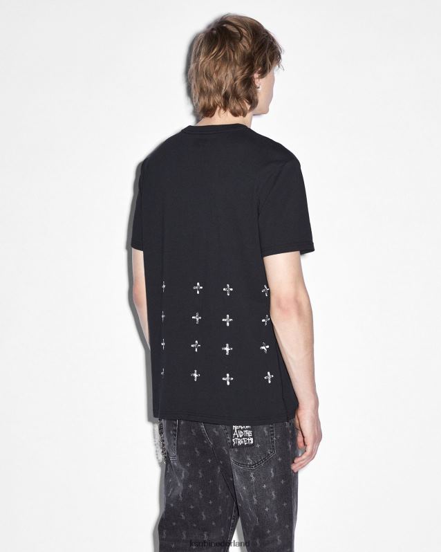 Ksubi mannelijk Flight Kash SS T-shirt XT0TV308 kleding pikzwart