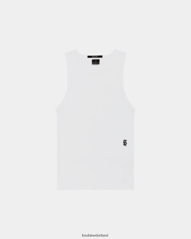 Ksubi mannelijk debuut singlet XT0TV493 kleding wit