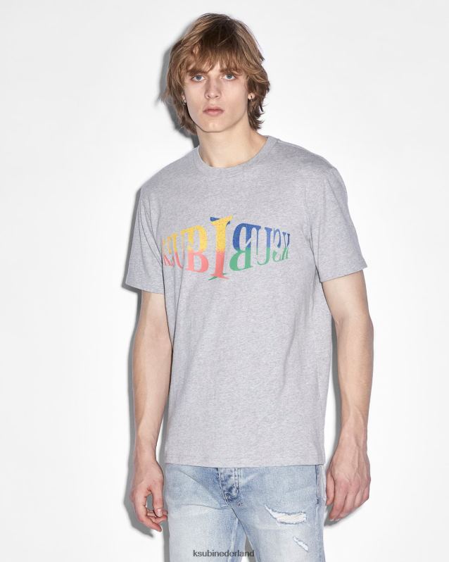 Ksubi mannelijk kruispunt kash ss t-shirt XT0TV454 kleding grijs