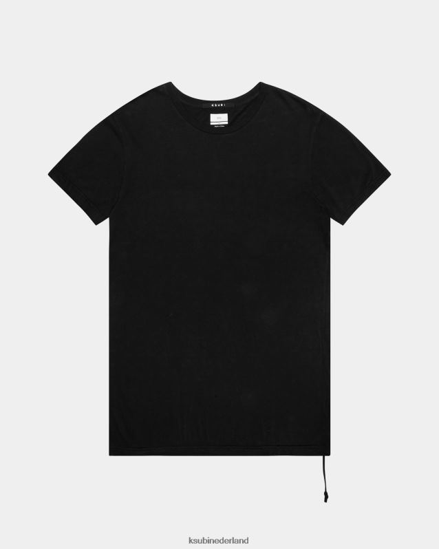 Ksubi mannelijk lijnen ss tee zien XT0TV361 kleding zwart