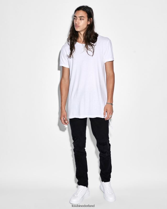 Ksubi mannelijk lijnen ss tee zien XT0TV365 kleding wit