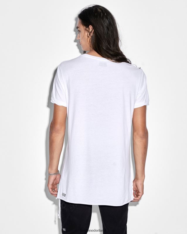 Ksubi mannelijk lijnen ss tee zien XT0TV365 kleding wit