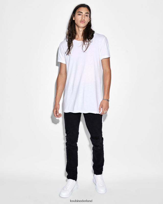 Ksubi mannelijk lijnen ss tee zien XT0TV365 kleding wit