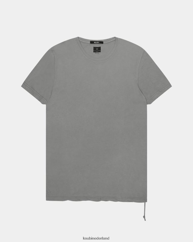 Ksubi mannelijk lijnen zien ss tee vintage XT0TV379 kleding grijs