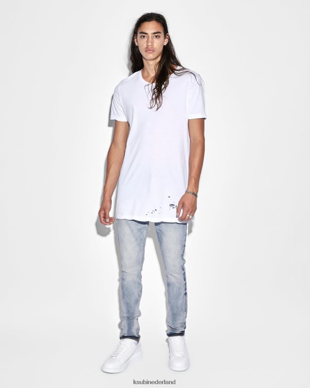 Ksubi mannelijk sioux ss tee XT0TV387 kleding wit