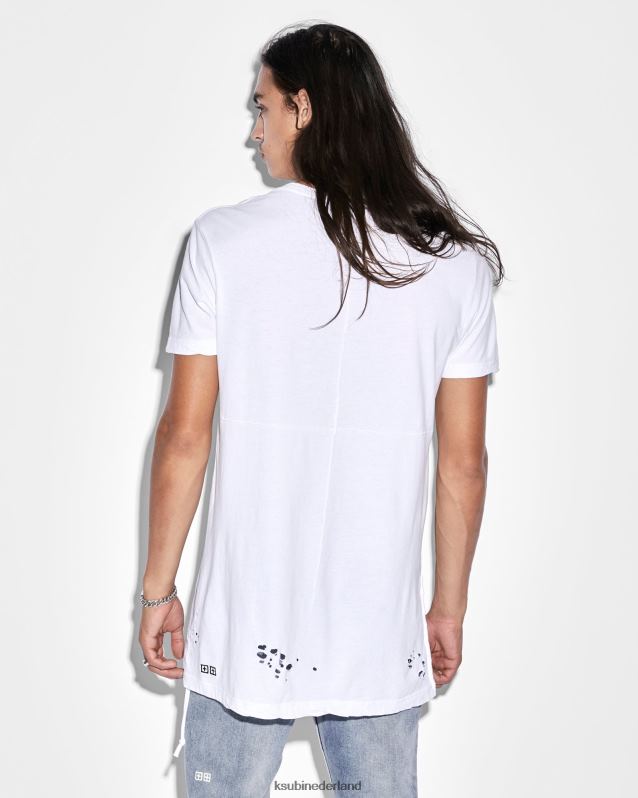 Ksubi mannelijk sioux ss tee XT0TV387 kleding wit